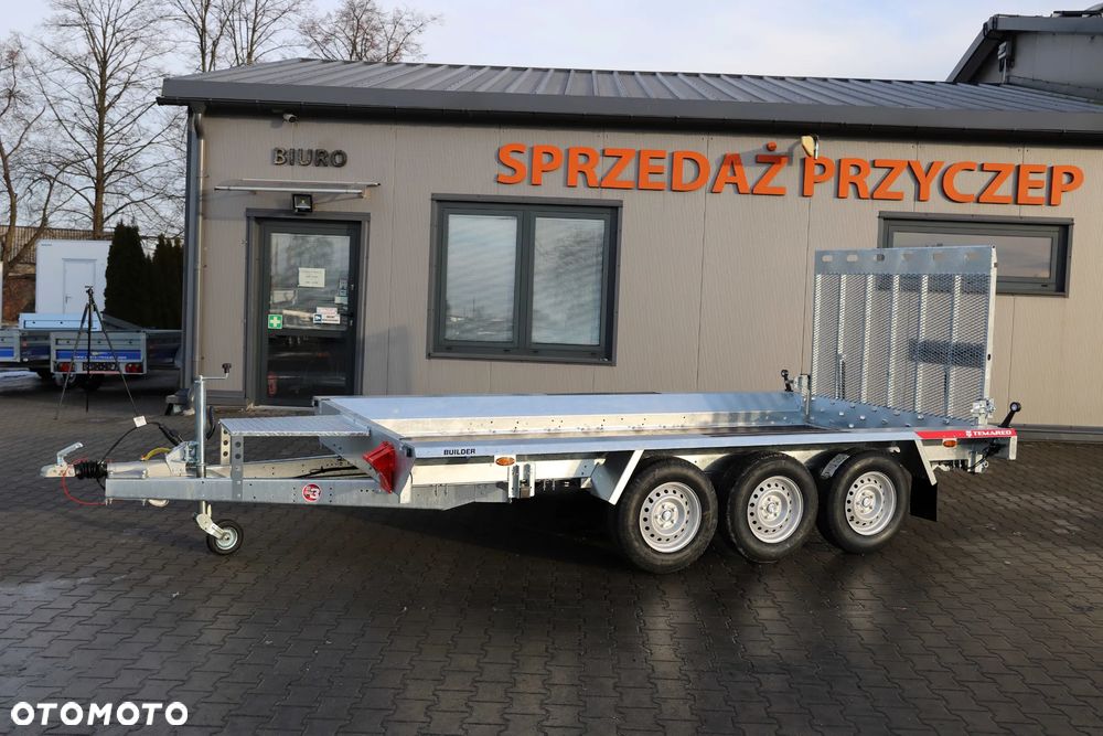 TEMARED /MARTZ BUILDER 3 4018/3 S 3,5T ,Koła 14C, 400x180x30 do przewozu sprzętu budowlanego, TRAP, DMC 3500kg, 3 osie, - 2