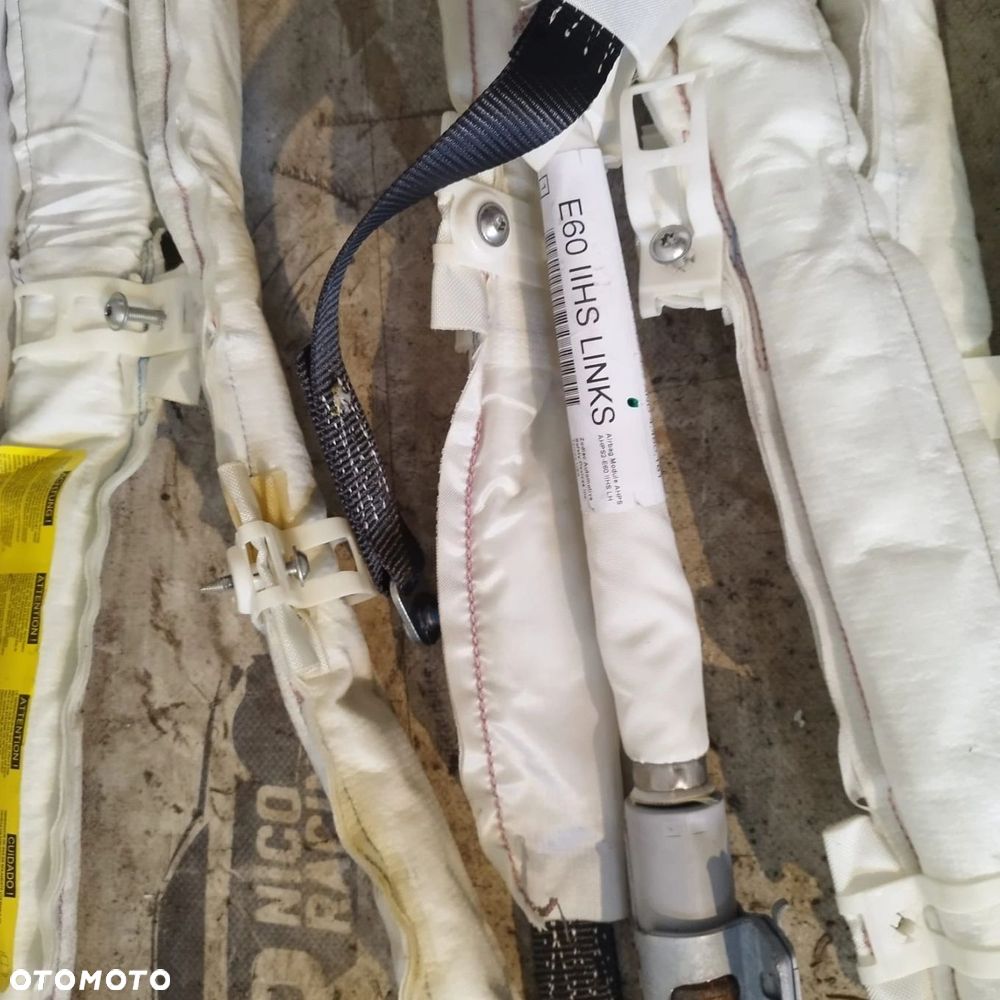 KOMPLET AIRBAG PODUSZKA KIEROWNICA DESKA KURTYNY FOTEL BMW E60 - 5