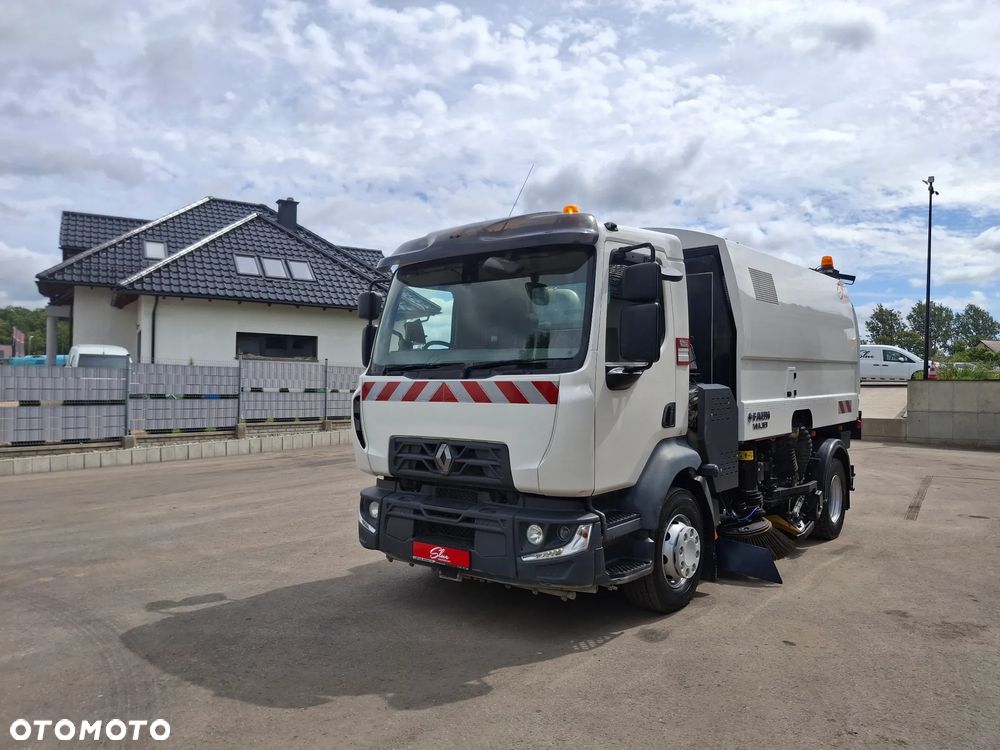 Renault D16 Midlum Zamiatarka FAUN Karcher Listwa Wysokiego Ciśnienia Euro 6 PM10 2 Silniki 2650 MTH Szczotki L/R Rura Do Liści - 2