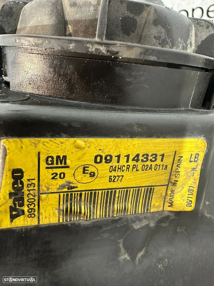 .Oticas Farois Frente Frontal Esquerdo Origina GM Opel Corsa Combo 09114331 2000 - 2011 - 8