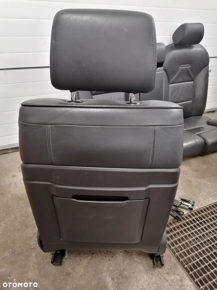 Fotele Kanapa Boczki Skóra Skórzany Czarna Audi A8 D3 EU Na Elementy - 7