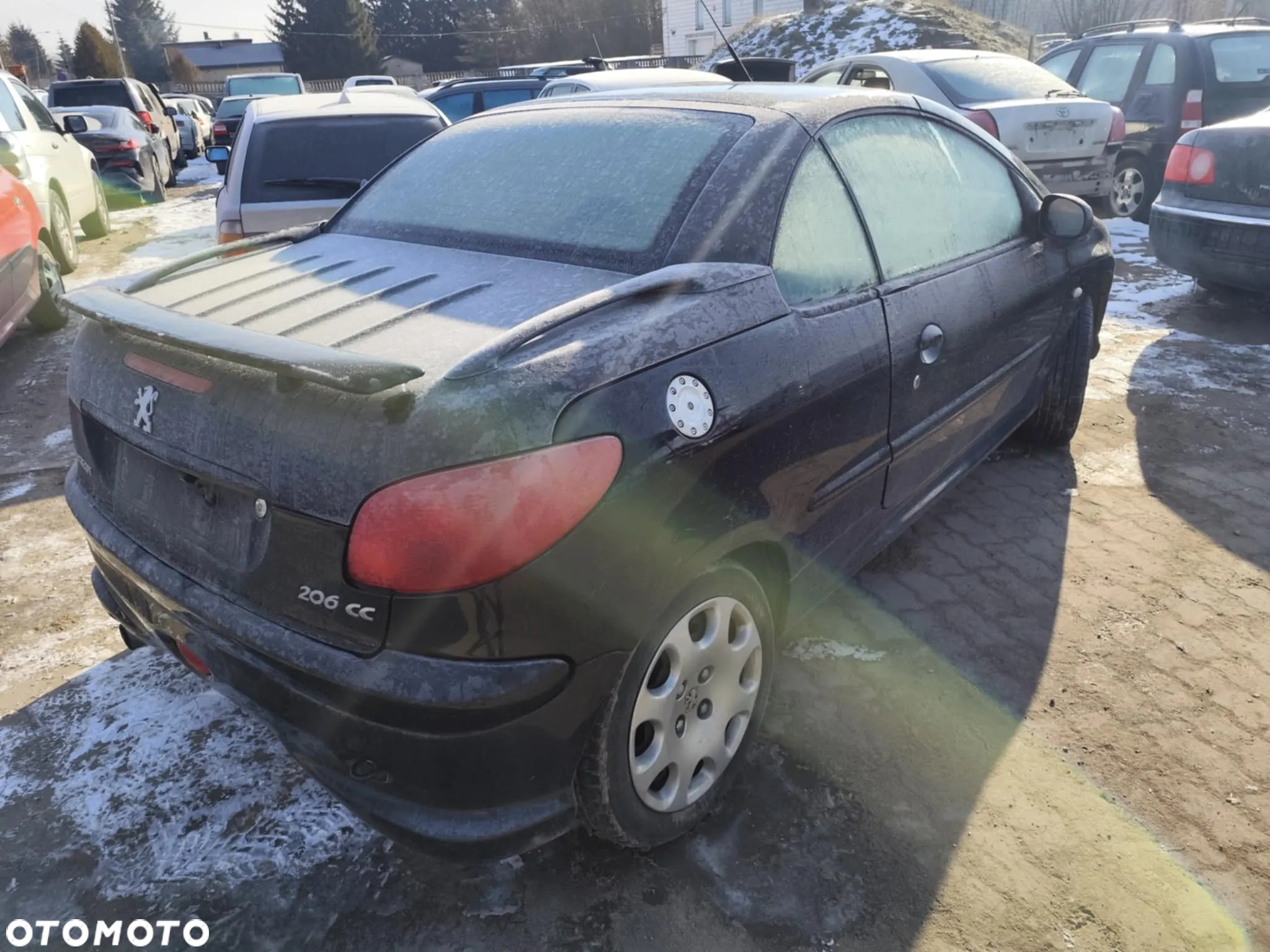 peugeot 206 cc EXL maska zderzak lampa grill błotnik drzwi zbiornik paliwa szyba lusterko klamka - 4