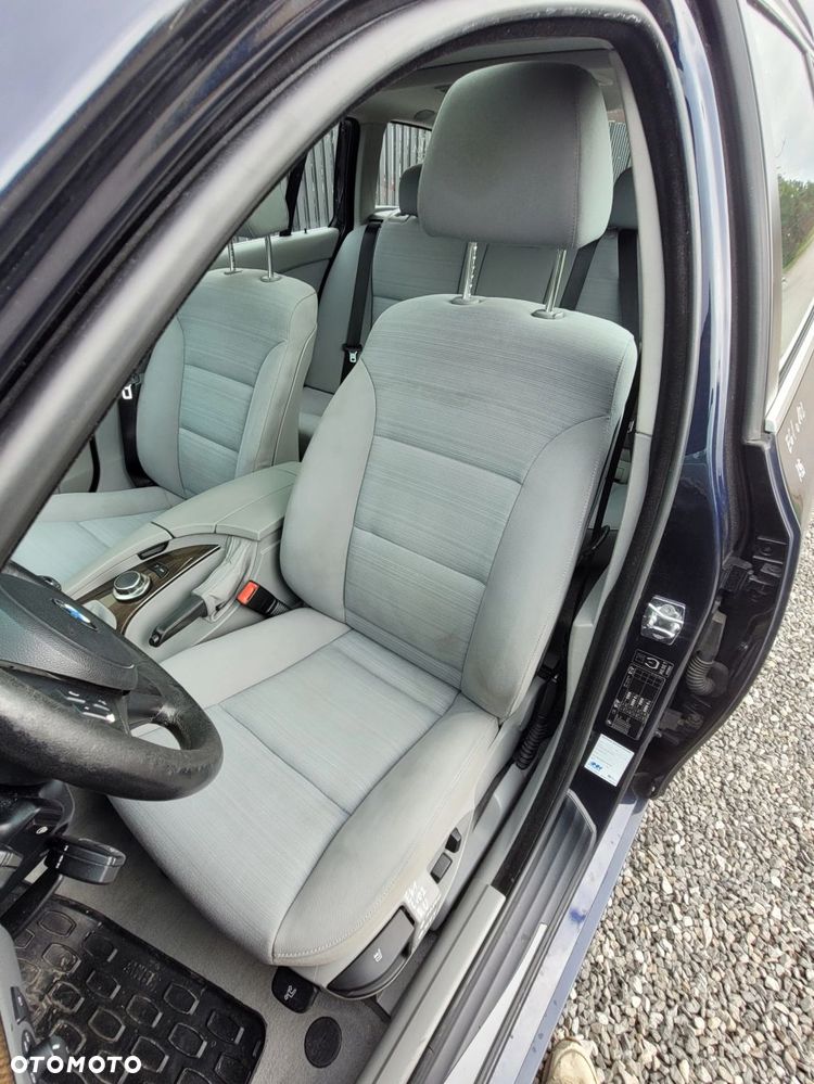 FOTEL LEWY PRZÓD PRZEDNI BMW E60 E61 GRZANY EUROPA SZARY C102 - 1