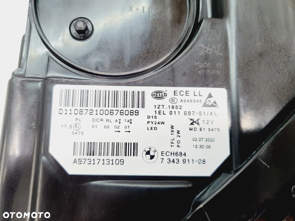 LAMPA LEWA PRAWA BI-XENON BMW 5 F10 F11 LIFT EU - 11