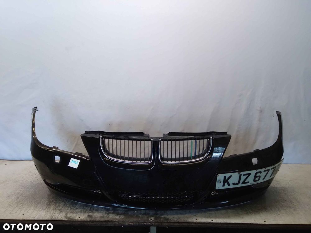 $ ZDERZAK PRZÓD PRZEDNI DO BMW SERII 3 SERIA 3 E90 XENON SPRYSKI SCHWARZ II CZARNY HALOGENY - 1