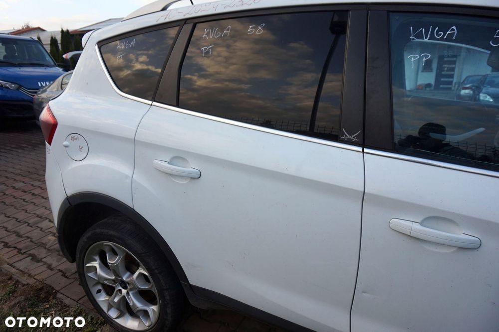 DRZWI TYLNE PRAWE KUGA I MK1 58  BIAŁY FROZEN FORD 2008-2013 - 3