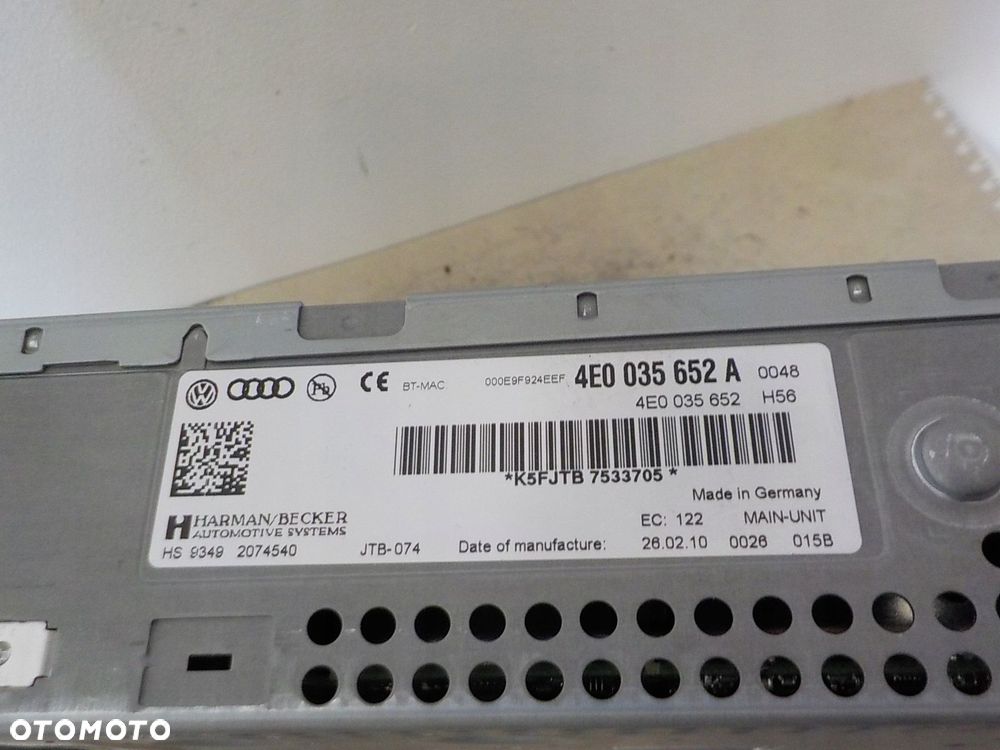 AUDI A6 C6 CZYTNIK SD MMI MULTIMEDIA 4E0035652A - 2