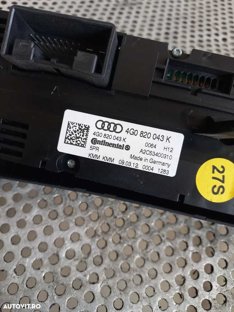 Panou Modul Comenzi Clima Dublu Climatronic Cu Incalzire In Scaune Audi A6 4G C7 A7 Volan Stanga Co - 7