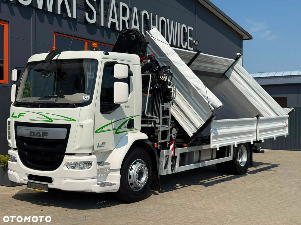 DAF LF CF 250 // Wywrotka 3-stronna // Żuraw HIAB XS 122 DUO // Klimatyzacja // Euro 6 // Krane, Kipper, Kran - 2