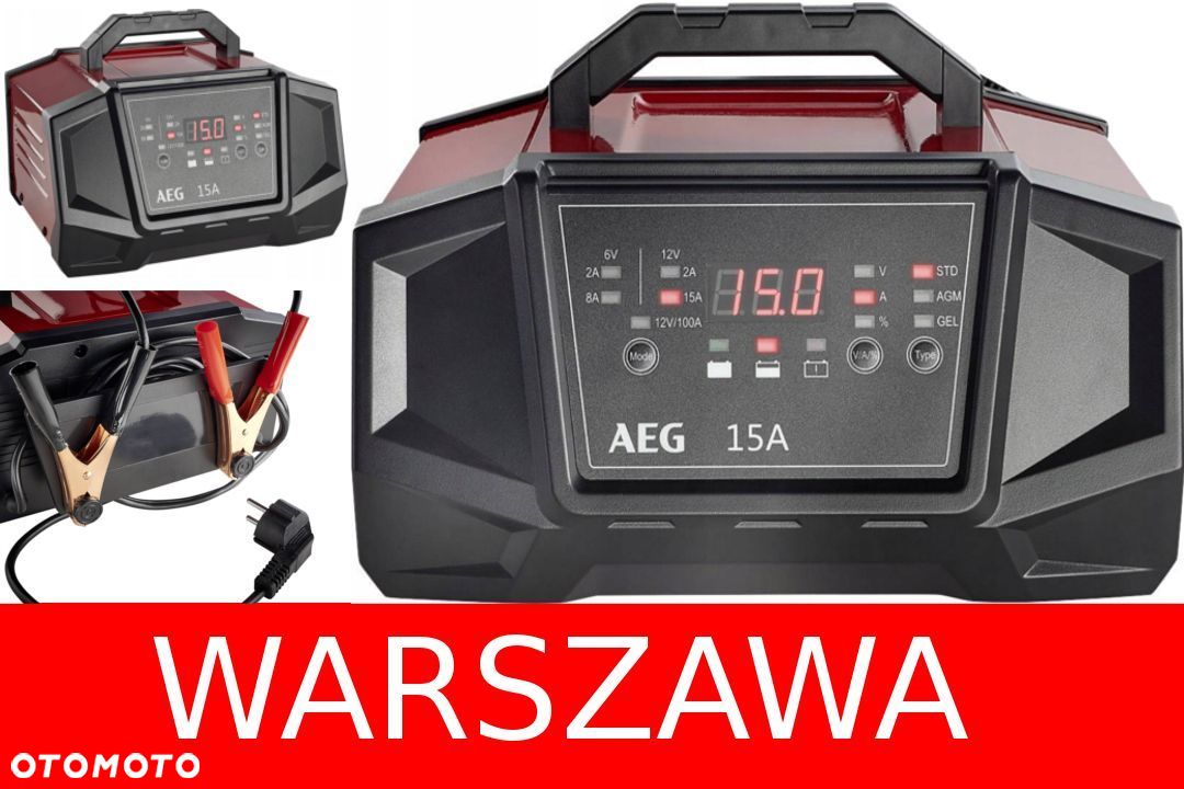 PROSTOWNIK Z ROZRUCHEM 6V 12V do 180Ah AEG WM15 WARSZAWA - 1