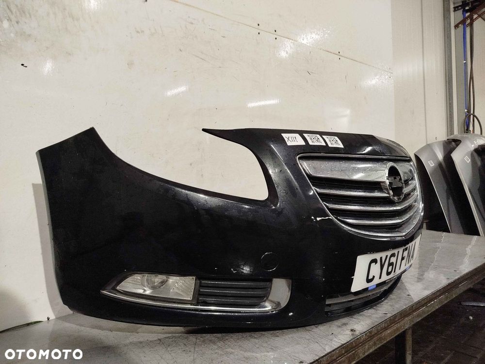 + ZDERZAK PRZÓD PRZEDNI OPEL INSIGNIA I A 1 Z22C CZARNY HALOGENY - 2