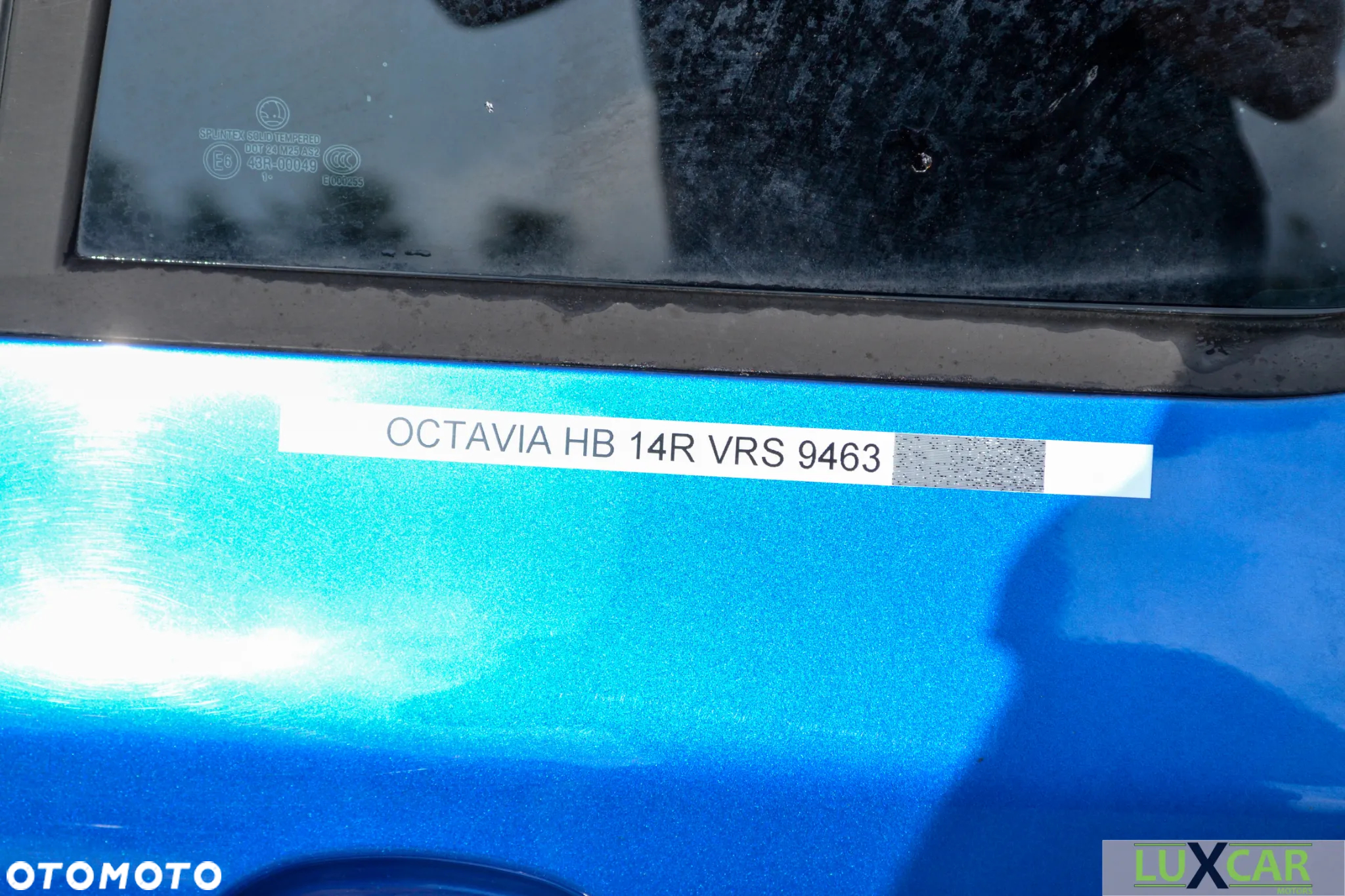 SKODA OCTAVIA II 2 VRS 5D HB DRZWI LEWE TYŁ TYLNE NIEBIESKIE 9463 GORLICE RZ4/88 - 3