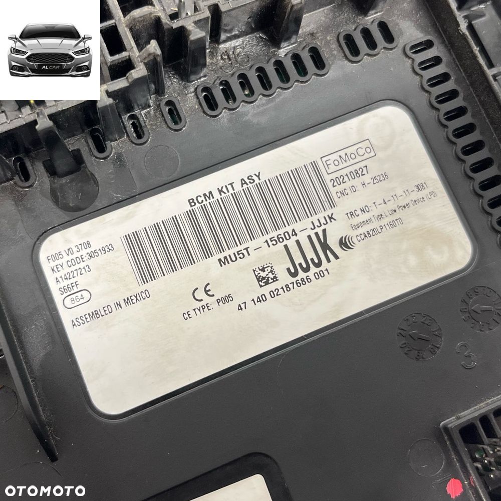 SKRZYNKA BEZPIECZNIKÓW BCM FORD MUSTANG MACH-E MU5T-15604-JJJK - 3