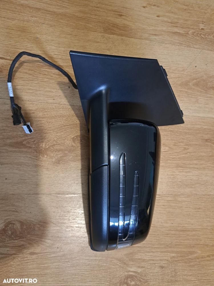 Oglinda exterioara stanga electrica rabatabila electrica side assist sticla cu electrocrom cu semnalizare culoarea negru Originala Mercedes W246 facelift - 7