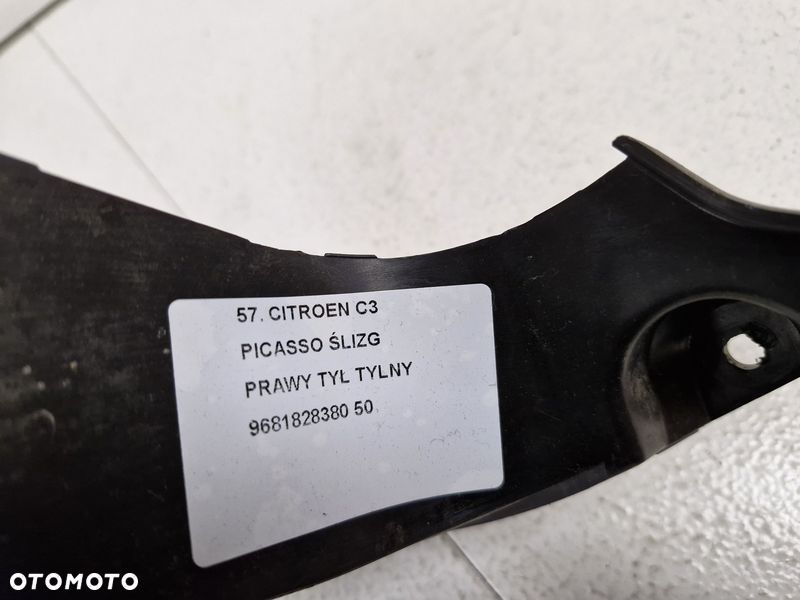 CITROEN C3 PICASSO ŚLIZG ZDERZAKA PRAWY TYŁ TYLNY UCHWYT MOCOWANIE 9681828380 - 3