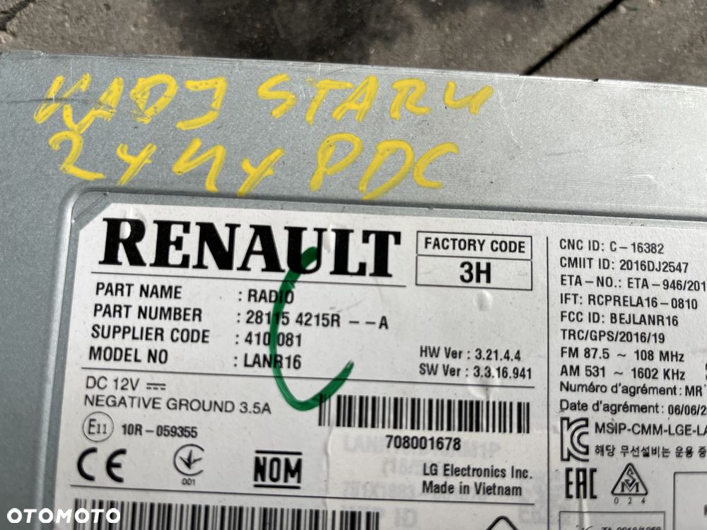 Radio (2) Renault Kadjar - 3