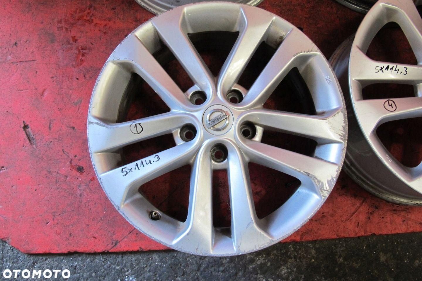 NISSAN JUKE 1 I F15 FELGI ALUMINIOWE 17 7J ET47 5x114.3 1KA2A KOMPLET - 2