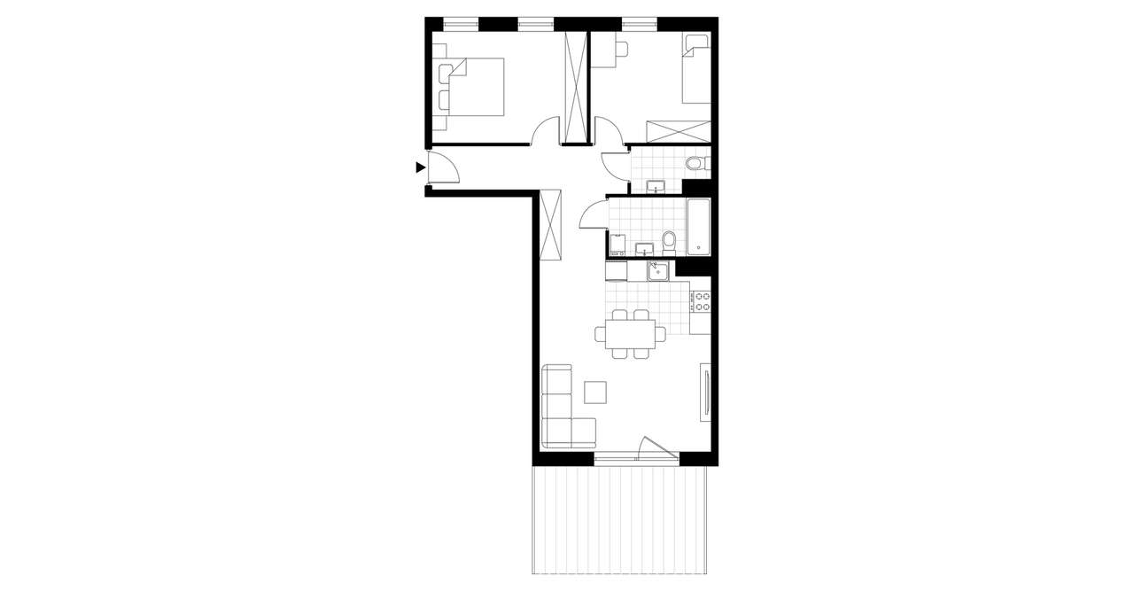 3-pokojowe mieszkanie 67m2 + balkon Bezpośrednio - Pełny obrazek: 3/23