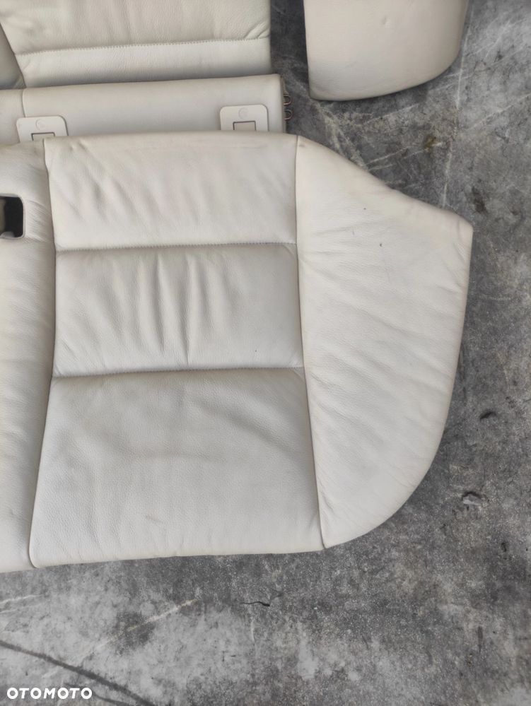 KANAPA TYŁ TYLNA SKŁADANA JASNA SKÓRA BMW E61 ISOFIX - 3