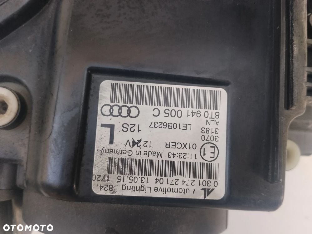 Lampa Lewa Bi Xenon nie skrętny LED Audi A5 8t lift - 3