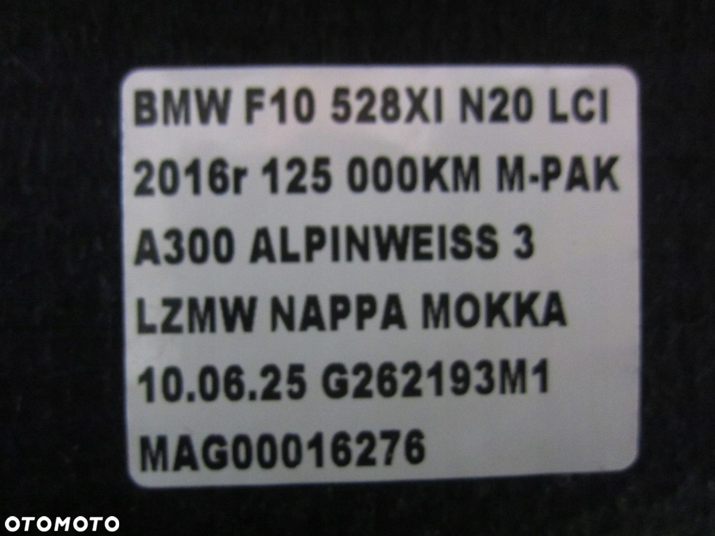 BMW 5 F10 SEDAN OBUDOWA BOCZEK BAGAŻNIKA LEWY TAPICERKA 51479177139 9177139 - 6