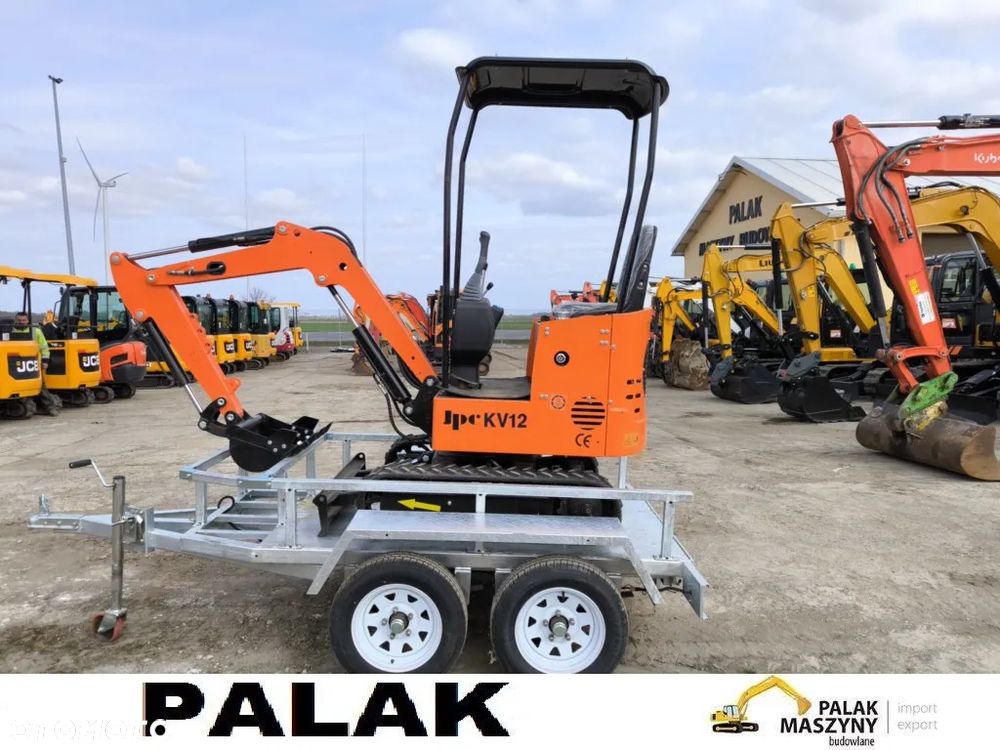 Inny Mini koparka JPC KV 12  OTWARTA , 2025 rok NOWA + PRZYCZEPKA - 2