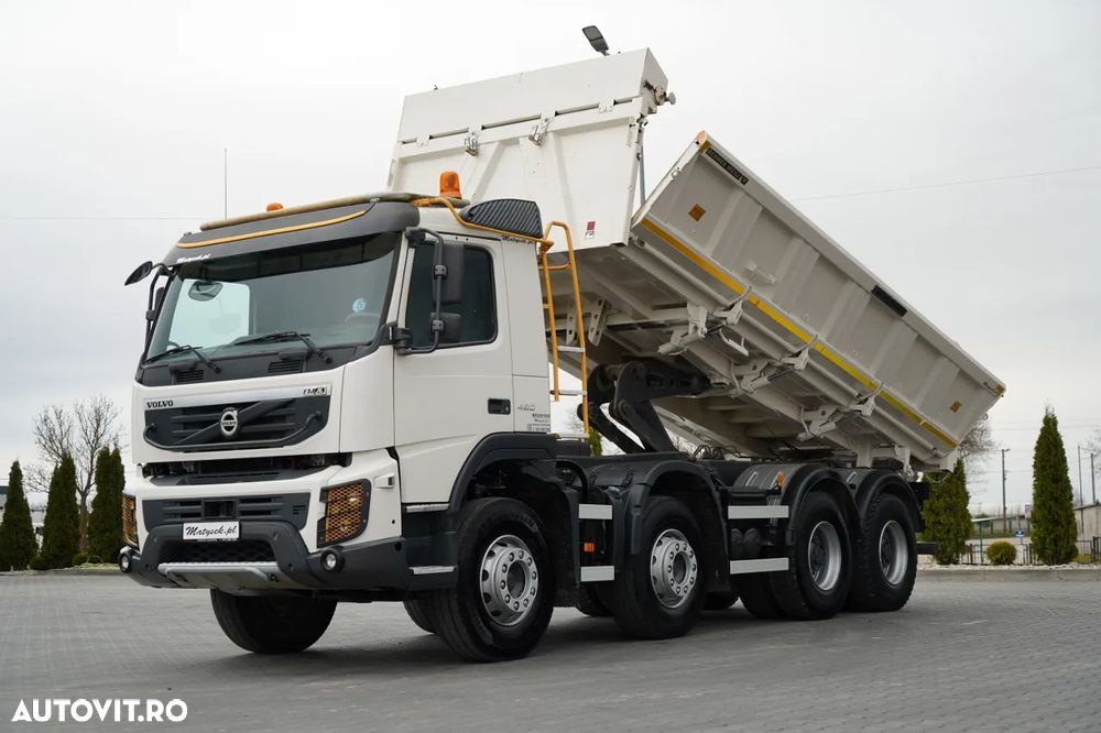 Volvo FMX 420 / 8X4 / BASCULATOR CU 2 LATE / HYDRODOLTA / HYDRODOLTAPA / BODRMATIC / MEILLER KIPPER / I-SHIFT / EURO 5 - 2