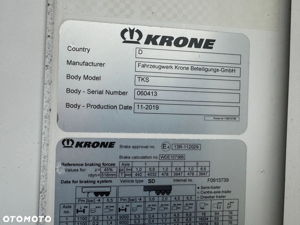 Krone Chłodnia ,Doppelstock , Carrier Vector 1550 - 36