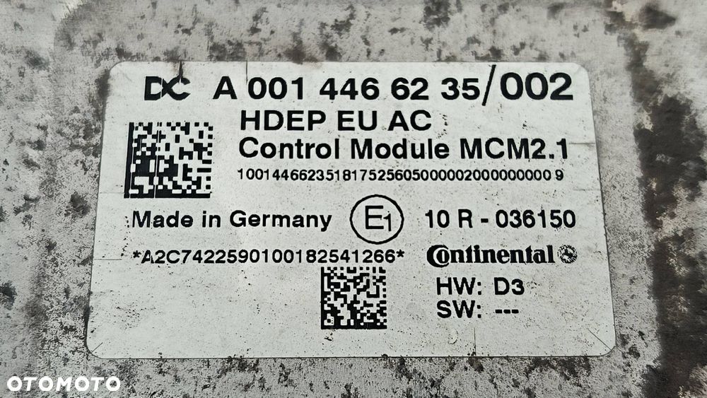 KOMPUTER SILNIKA ECU MERCEDES ACTROS MP4 A0014466235 - 3