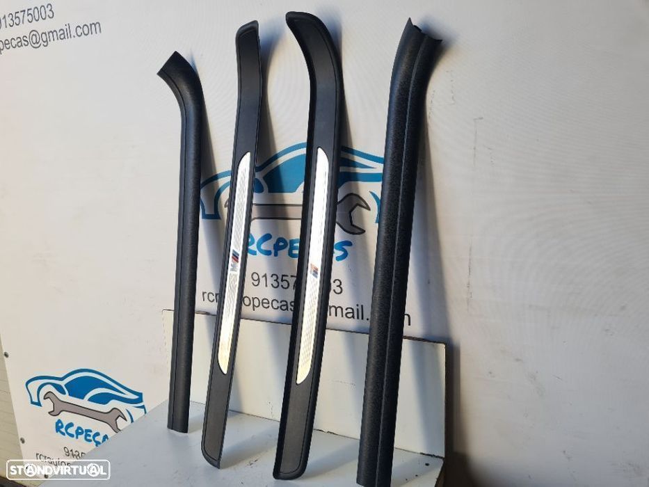 SOLEIRA PLACAS PÉ PORTA ORIGINAL 7900775 8044515 BMW SERIE 3 COUPE 320D E92 PACK M - 2