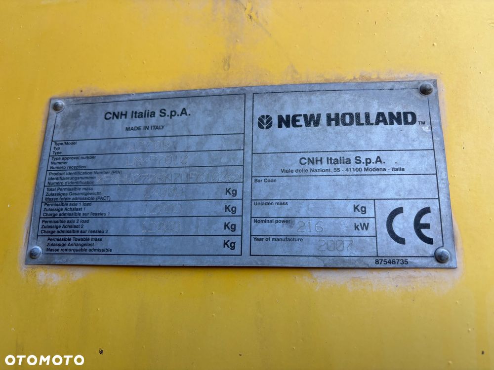 New Holland W270B ładowarka 24tony 4,5m3 2007r bez luzów CUMINS - 11