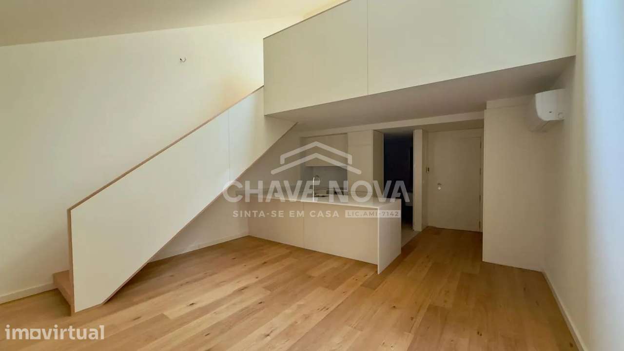 T1 Duplex Mezzanine c/ 2 WC's e lugar duplo de garagem, Matosinhos Sul - Grande imagem: 2/27