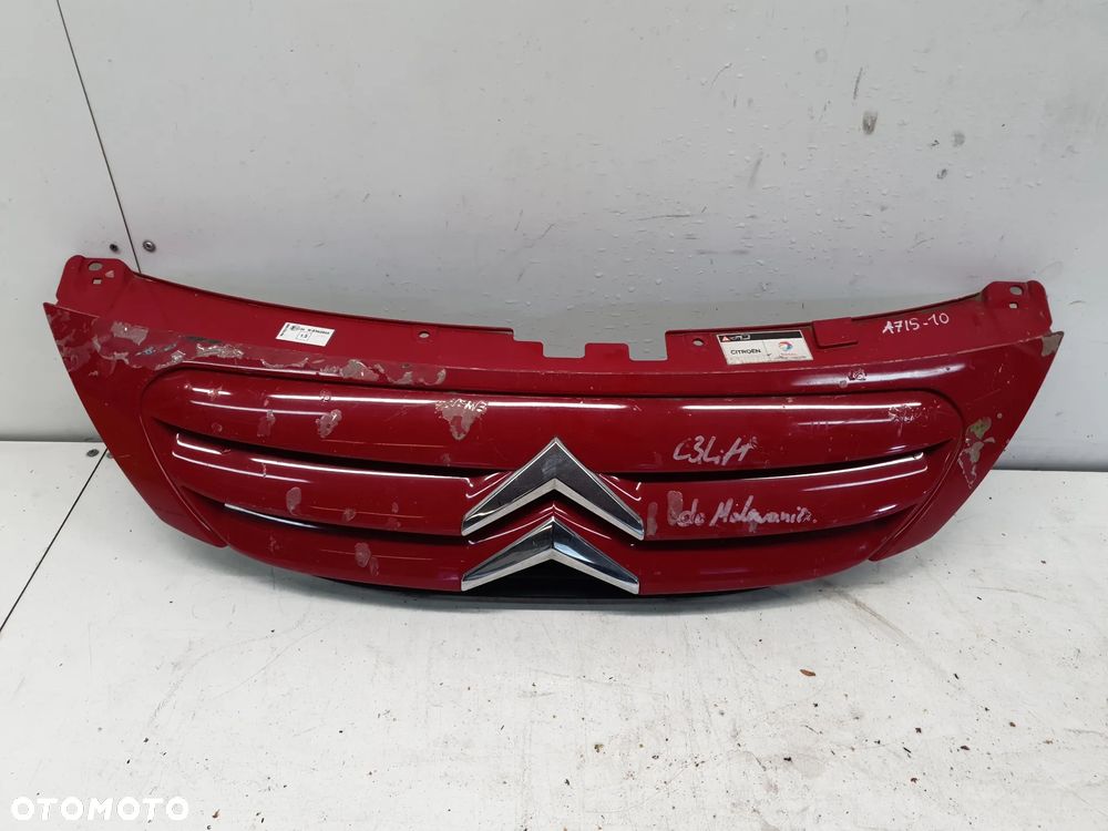 citroen c3 lift fl 9653053777 grill przód przedni atrapa przedniego zderzaka do malowania! brak klaru - 1