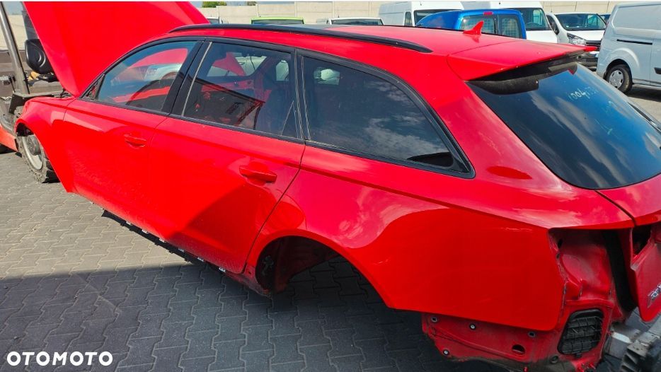 AUDI RS6 A6 C7 DRZWI LEWY TYŁ KOMBI LZ3M CZERWONY MISANO - 1
