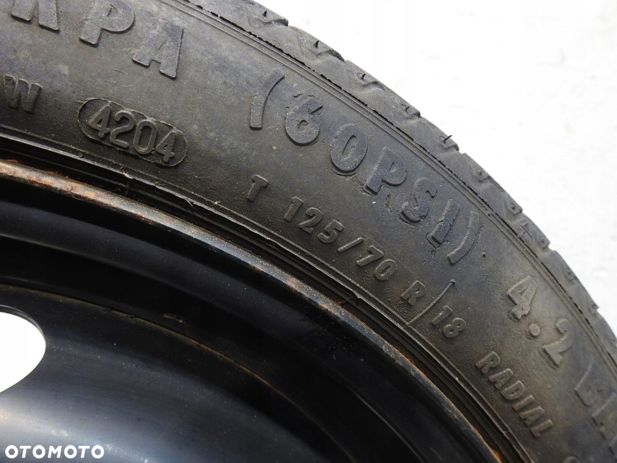 KOŁO ZAPASOWE DOJAZDOWE 125/70/R18 AUDI A3 8P 1K0601027B - 6