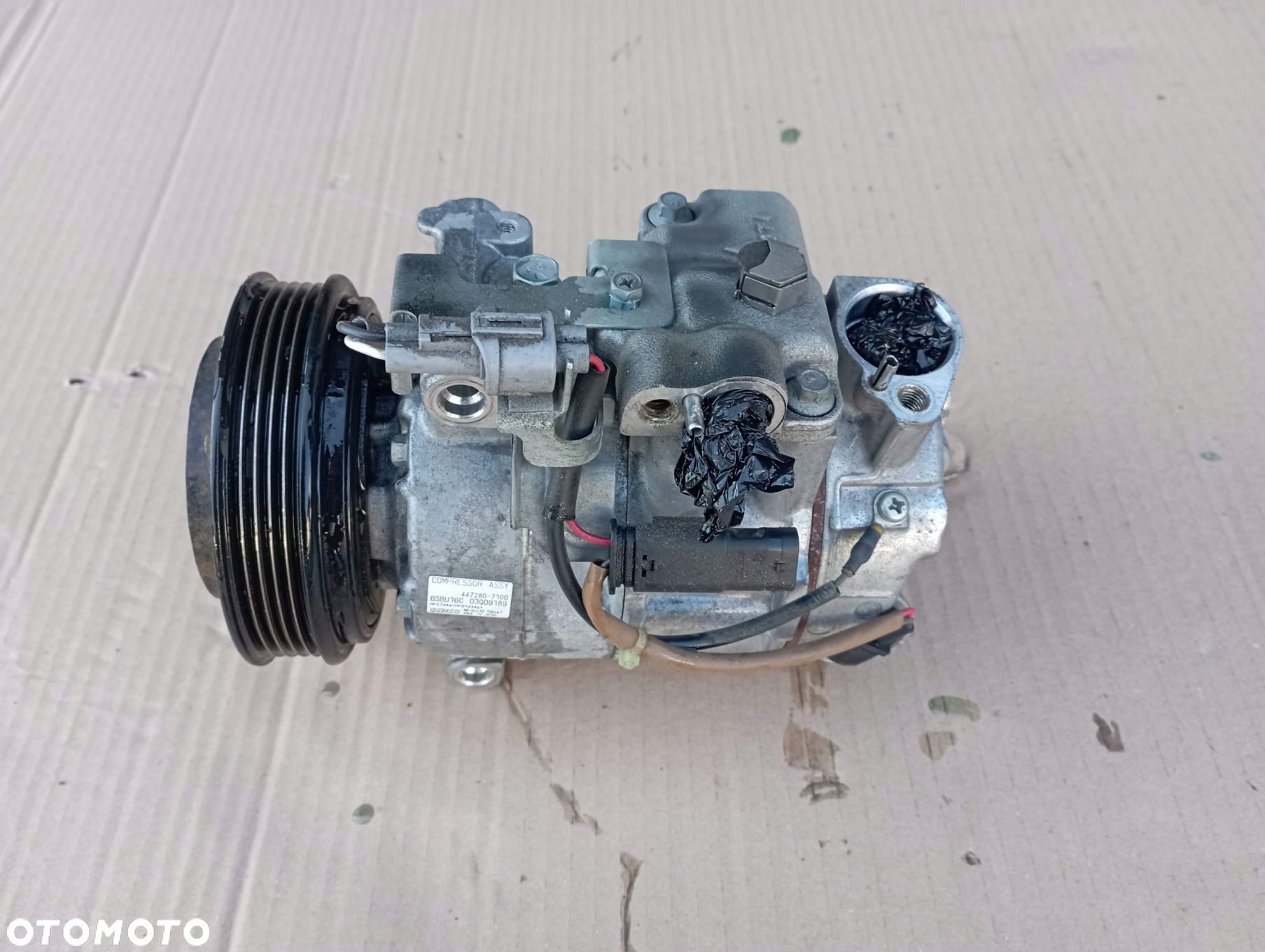 MERCEDES W176 1.6 CGI SPRĘŻARKA KOMPRESOR KLIMATYZACJI 447280-7100 - 1