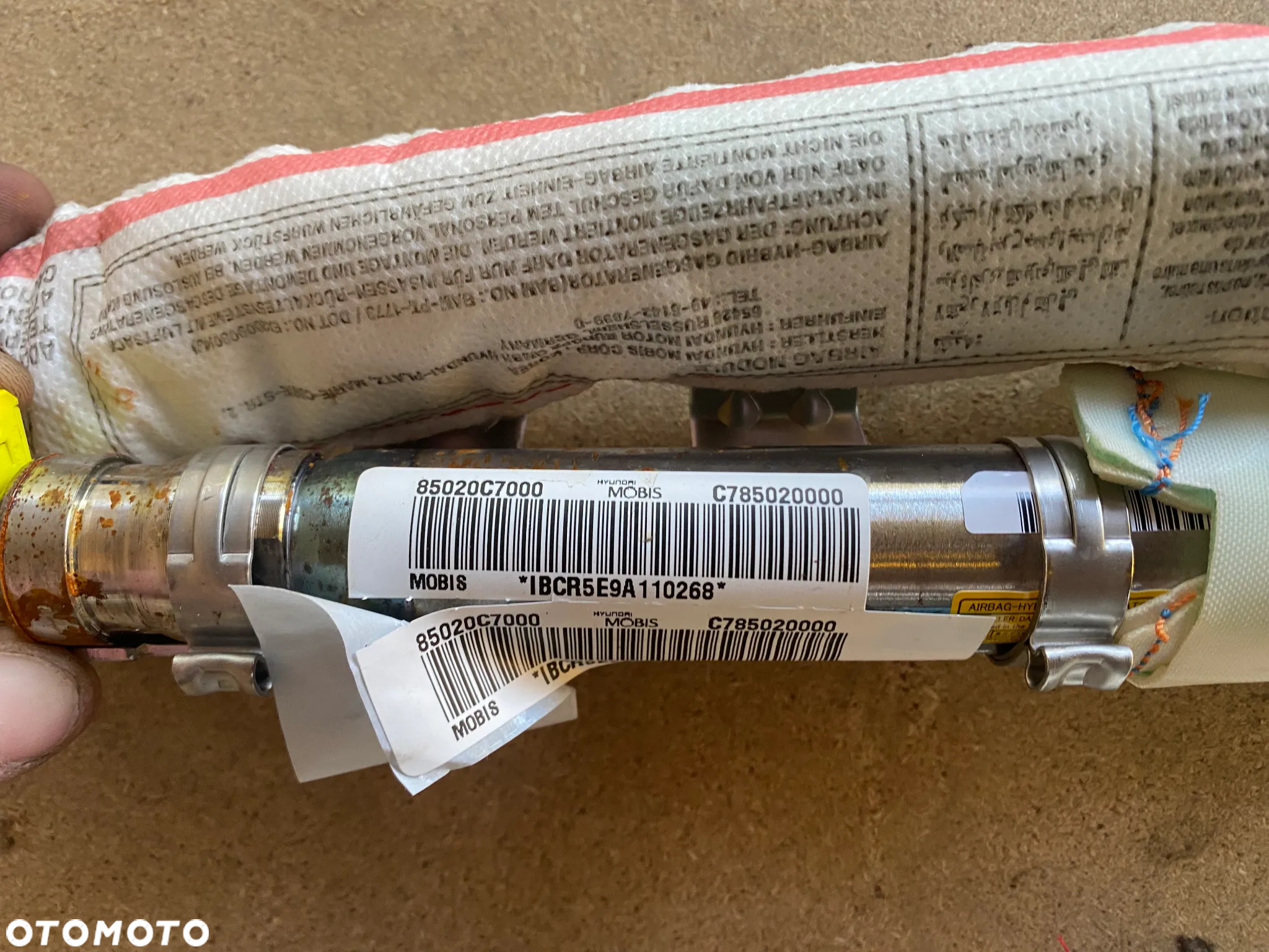 KURTYNA PODUSZKA AIRBAG PRAWA LEWA HYUNDAI I20 II 85010C7000 85020C7000 C785010000 C785020000 - 3