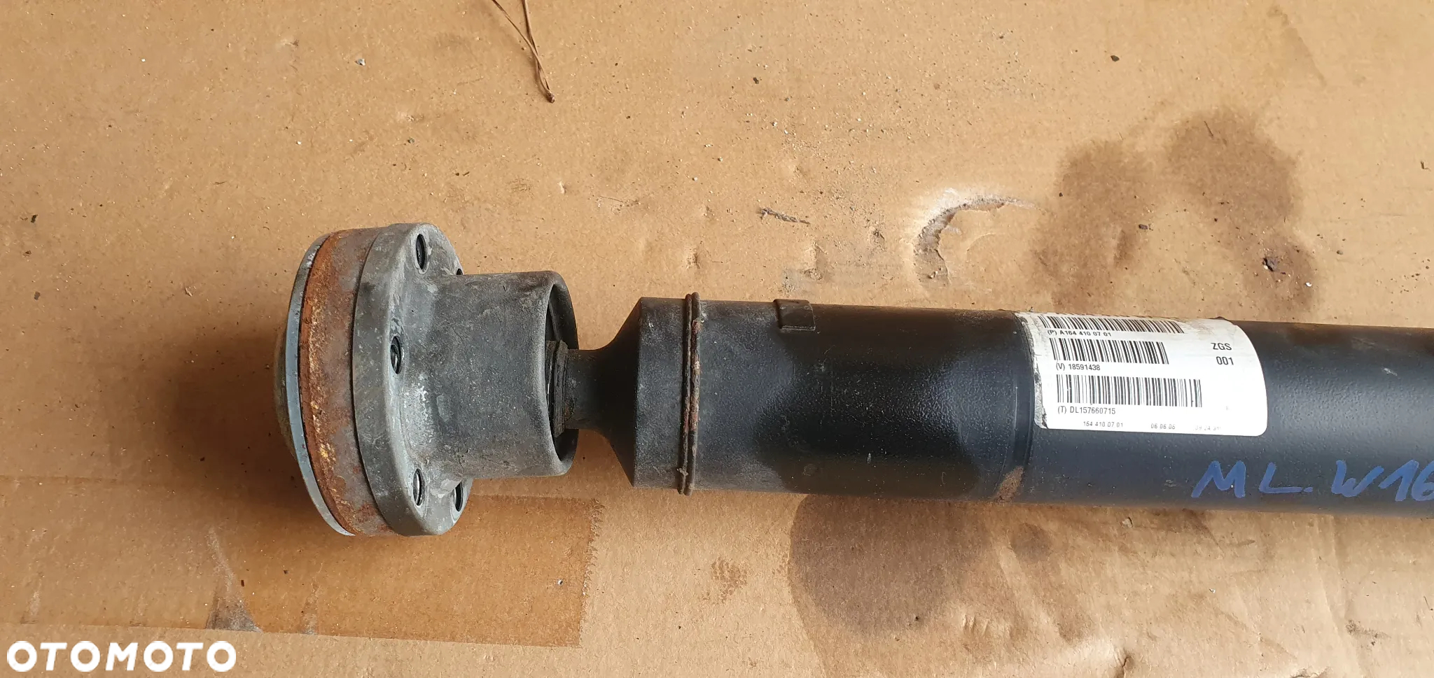 Wał napędowy przedni krótki Mercedes ML W164 3.0 CDI A1644100701 - 2