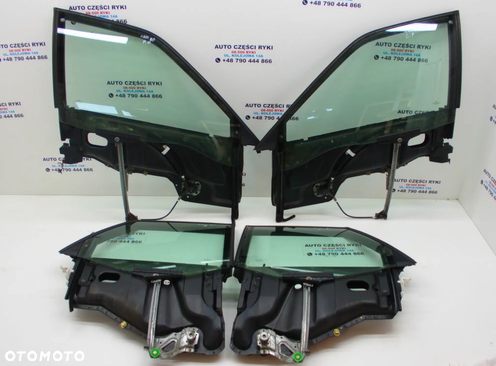 Audi 80 B3 Ramka drzwi szyba mechanizm podnoszenia szyby podnośnik - 1
