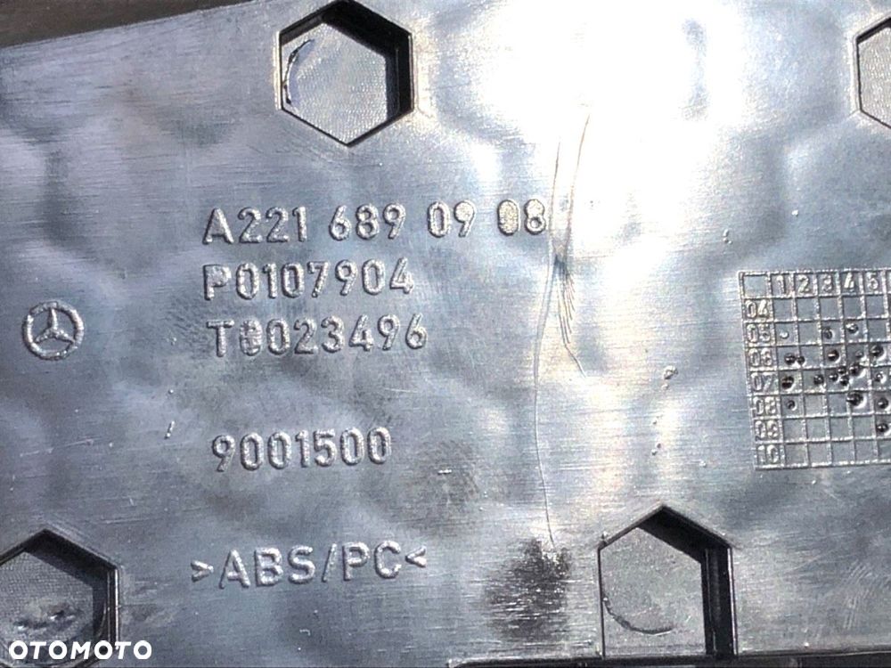 LISTWY DEKOR  MERCEDES-BENZ KLASA S (W221) 2005 - 2013 S 400 Hybrid 220 kW [299 KM] Hybryda silnik - 13