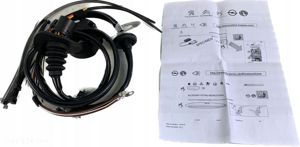 PEUGEOT OPEL CITROEN WIĄZKA HAKA 13400945 - 1