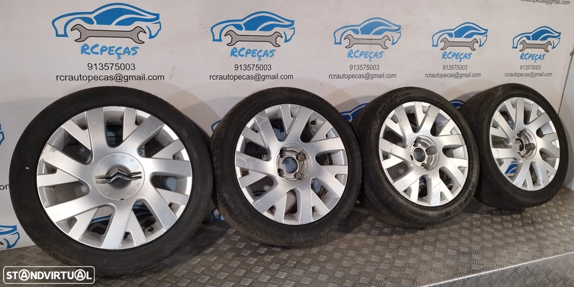 Conjunto Jantes 17 Originais Resolfen Citroen 6.5J ET28 4X108 9682258880 - 5