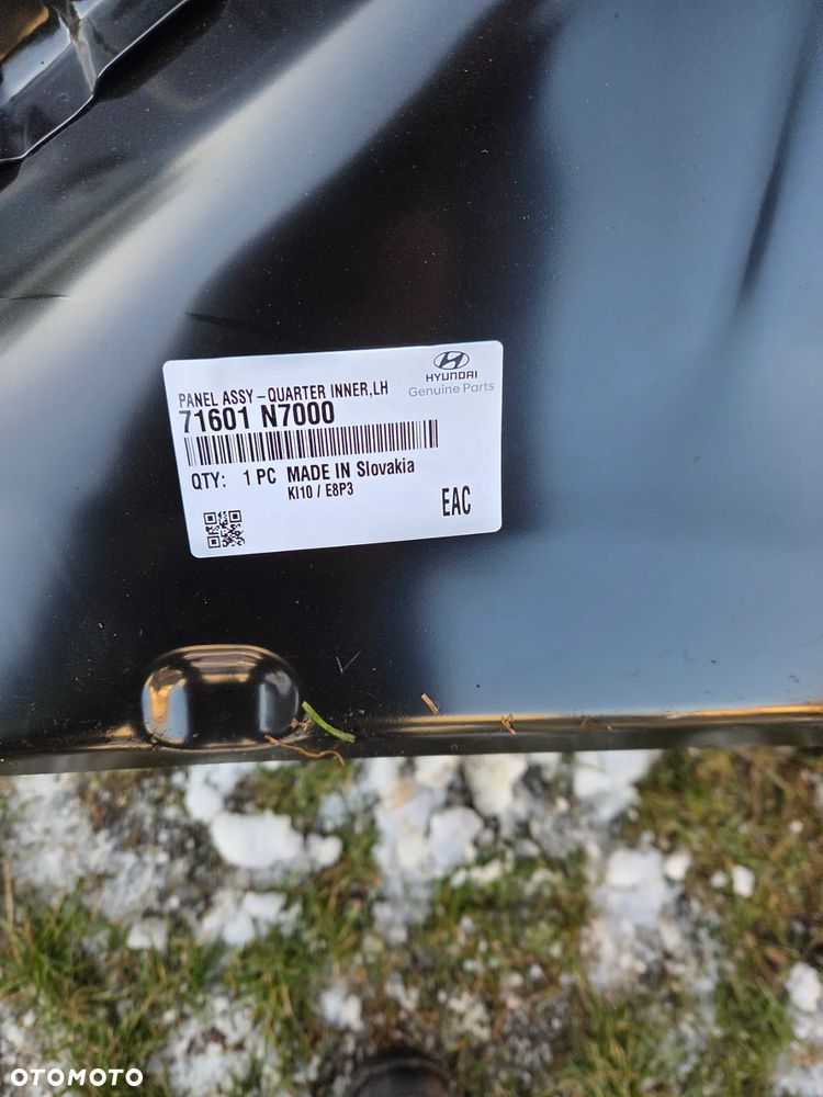 Panel wewnętrzny słupka tylnego tył Hyundai Tucson IV NX4 71601-N7000 71601N7000  wewnętrzne poszycie błotnika lewego lewy tył Hyundai Tucson IV PANEL ASSY QUARTER INNER  LH - 6