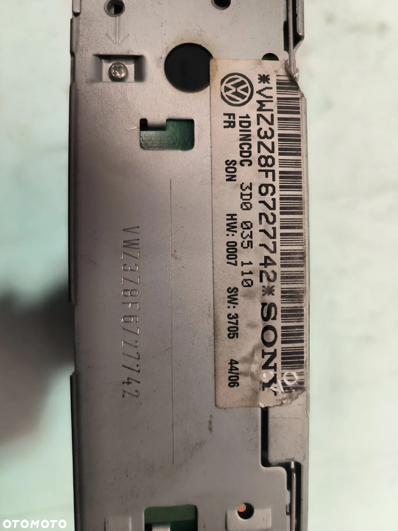 Zmieniarka płyt CD/DVD 3D0035110  VWZ3Z8F6727742  Volkswagen, Phaeton - 5