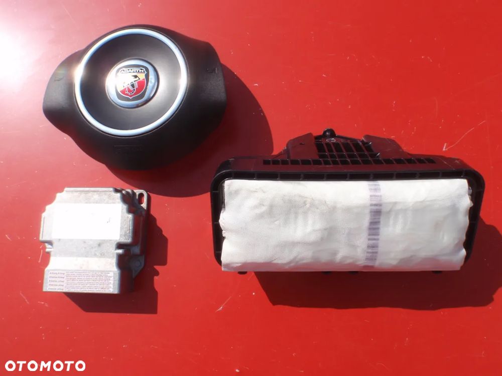 FIAT 500 DESKA KONSOLA KOKPIT AIRBAG AIR PODUSZKI POWIETRZNE KIEROWCY PASAŻERA KOLANOWA AIR BAG KOLAN PASY PAS NAPINACZE DOPINACZE NAPINACZ DOPINACZ SRS   O K A Z J A !!! - 12