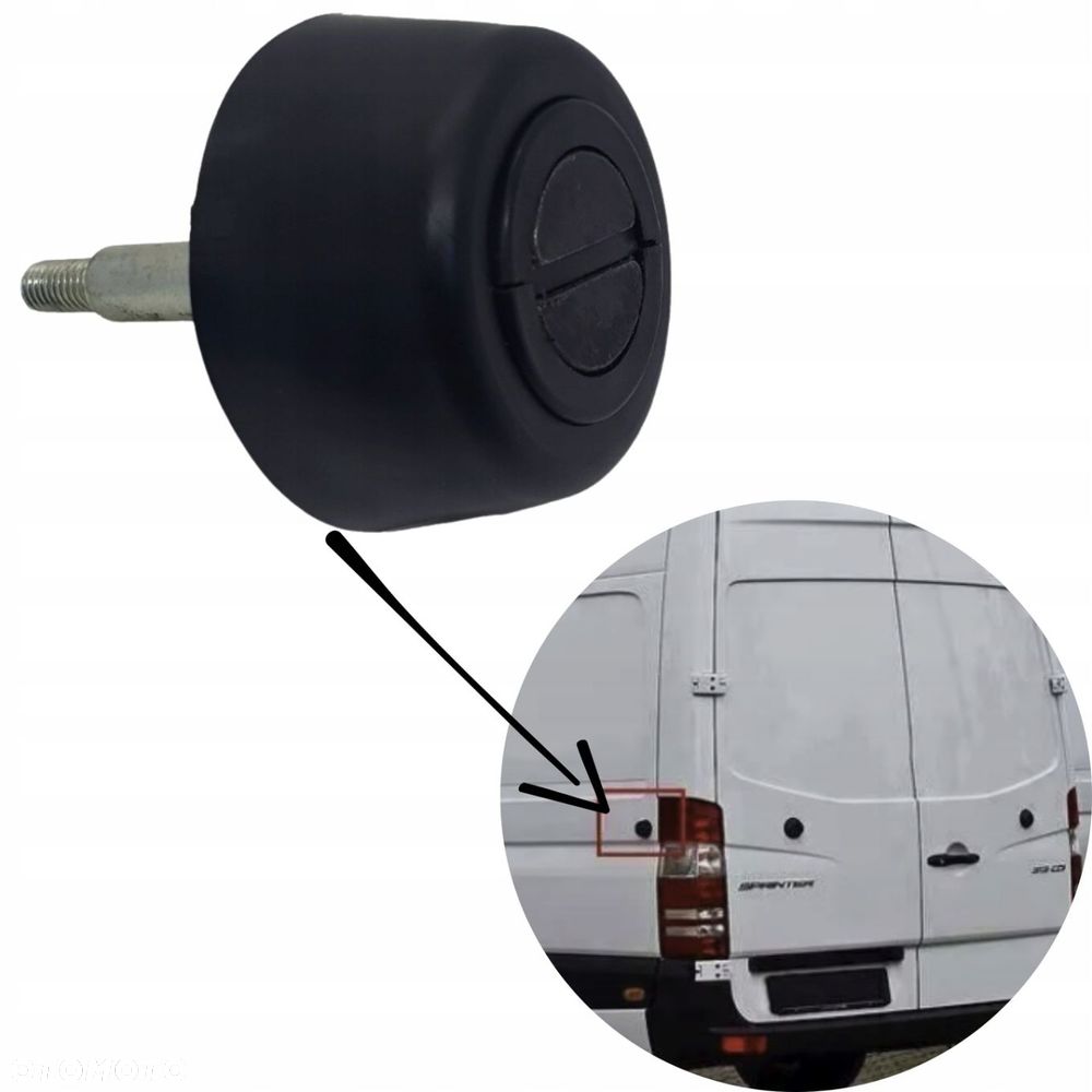 2x ODBÓJ GUMOWY MAGNES OGRANICZNIK DRZWI TYŁ L / P Crafter Sprinter 2006 - - 3