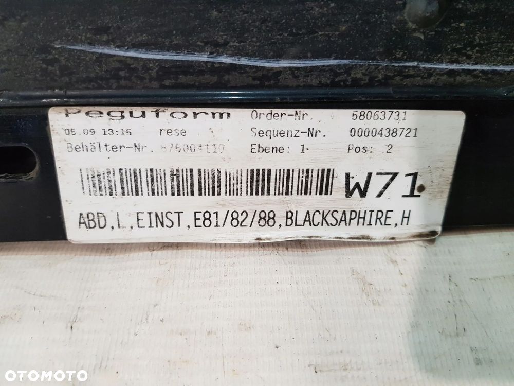 LISTWA PROGOWA LEWA BMW E87 LIF HB EU BLACKSAPHIRE - 9