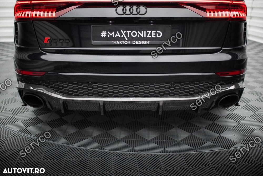 Prelungire difuzor bara spate Audi RSQ8 Mk1 2019- v10 - Maxton Carbon - 6