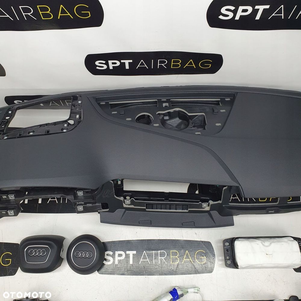 AUDI A4 B9 A4 8W DESKA ROZDZIELCZA KONSOLA KOKPIT PULPIT PODUSZKI AIRBAG AIR BAG PASY KIT SET - 3