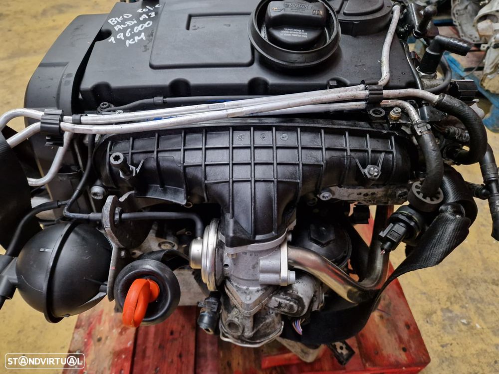 Motor usado BKD AUDI A3 8P 2.0 TDI 140CV COLAÇA C LEON GOLF TOURAN OCTAVIA - 2